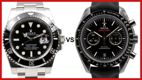 omega vs rolex first watch|Rolex submariner vs omega speedmaster.